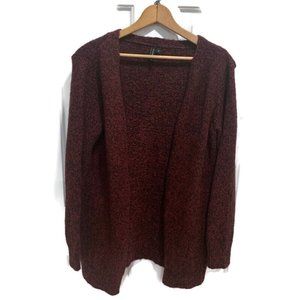 Moon & Madison burgundy cardigan Small